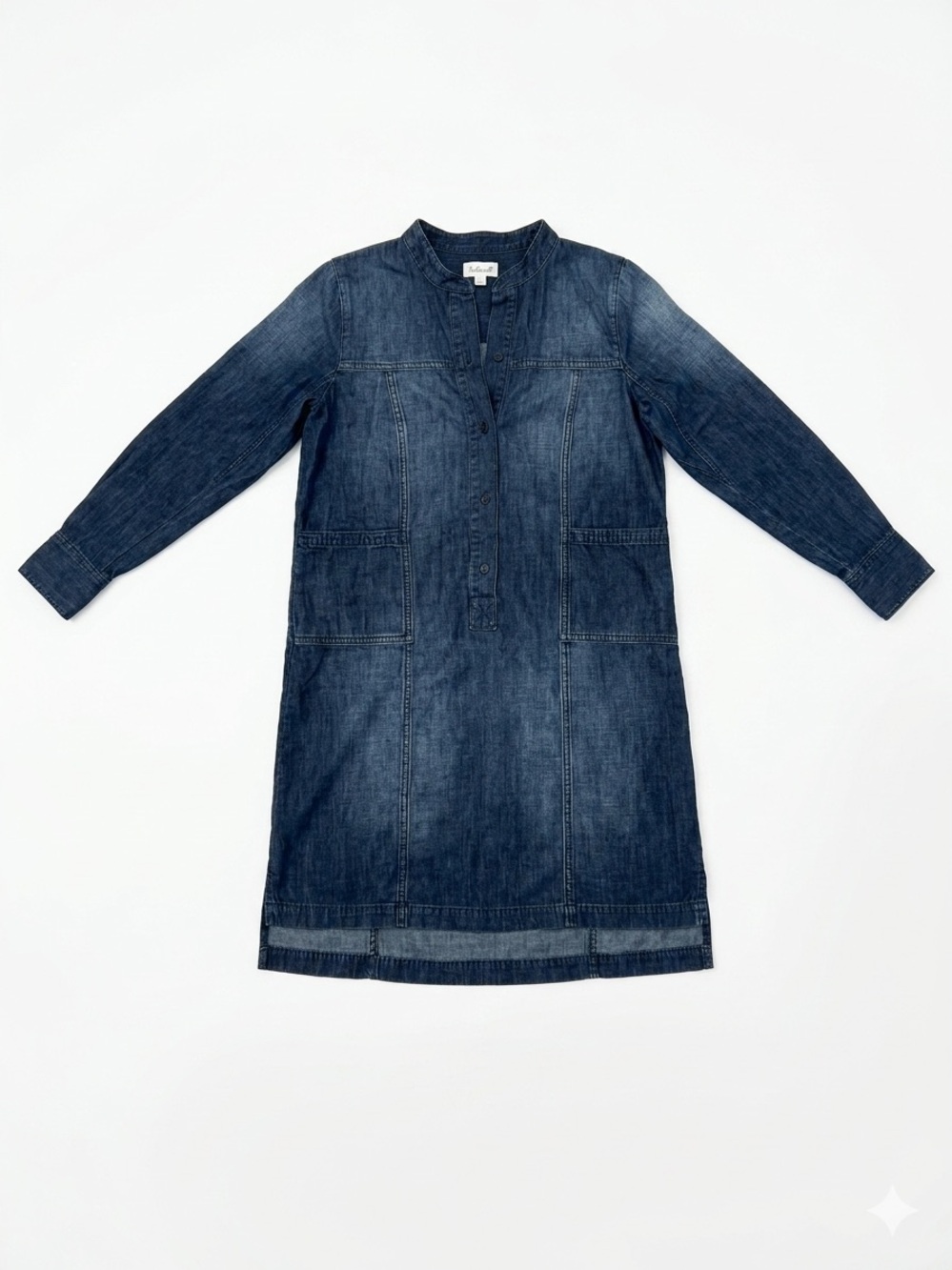 Madewell Dark Indigo Denim tunic dress with Brand Label. XS - Picture 2 of 11